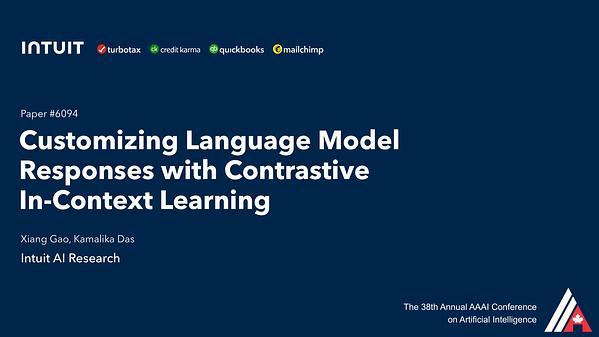 Customizing Language Model Responses with Contrastive In-Context Learning