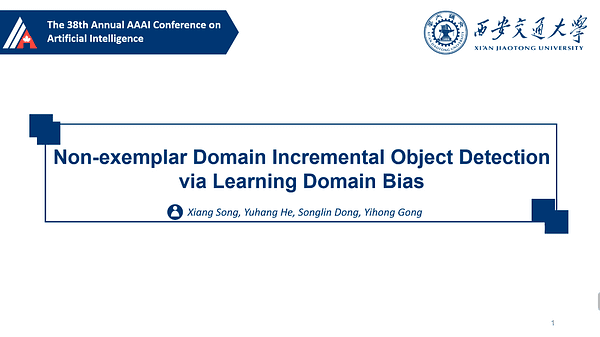 Non-exemplar Domain Incremental Object Detection via Learning Domain Bias