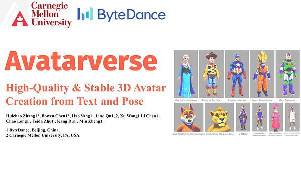 AvatarVerse: High-Quality & Stable 3D Avatar Creation from Text and Pose