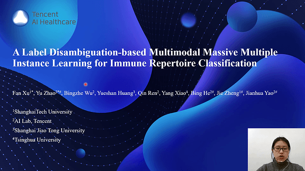 A Label Disambiguation-Based Multimodal Massive Multiple Instance Learning Approach for Immune Repertoire Classification | VIDEO