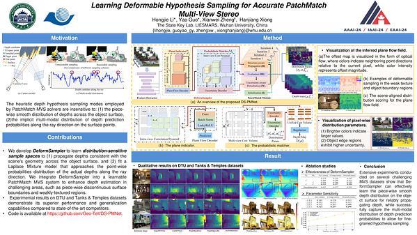 Learning Deformable Hypothesis Sampling for Accurate PatchMatch Multi-View Stereo