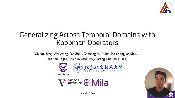 Generalizing across Temporal Domains with Koopman Operators