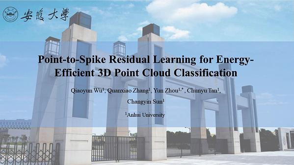 Point-to-Spike Residual Learning for Energy-Efficient 3D Point Cloud Classification