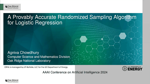 A Provably Accurate Randomized Sampling Algorithm for Logistic Regression