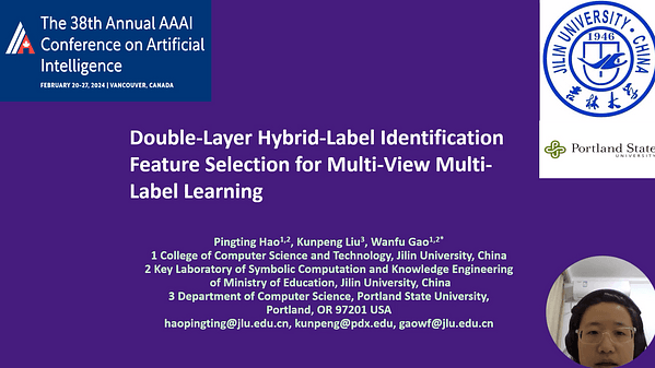 Double-Layer Hybrid-Label Identification Feature Selection for Multi-View Multi-Label Learning