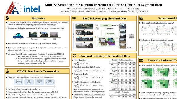 SimCS: Simulation for Domain Incremental Online Continual Segmentation