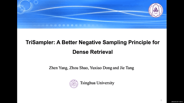 TriSampler: A Better Negative Sampling Principle for Dense Retrieval