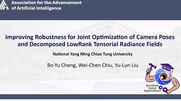 Improving Robustness for Joint Optimization of Camera Pose and Decomposed Low-Rank Tensorial Radiance Fields