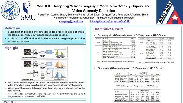 VadCLIP: Adapting Vision-Language Models for Weakly Supervised Video Anomaly Detection