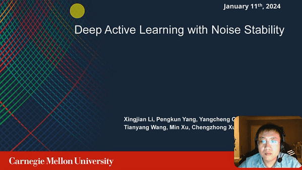 Deep Active Learning with Noise Stability | VIDEO