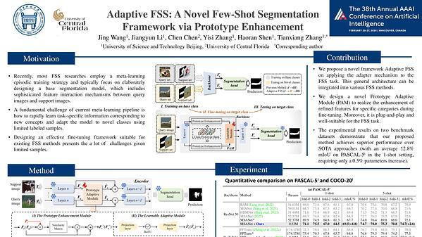 Adaptive FSS: A Novel Few-Shot Segmentation Framework via Prototype Enhancement