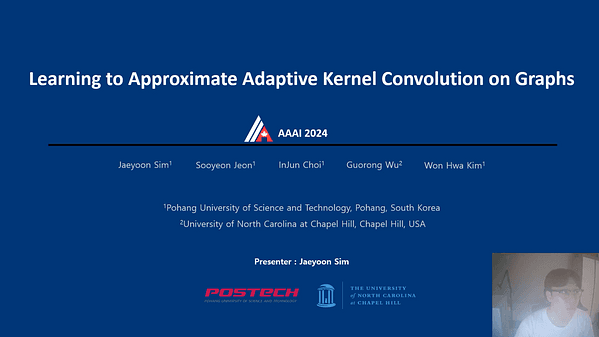 Learning to Approximate Adaptive Kernel Convolution on Graphs