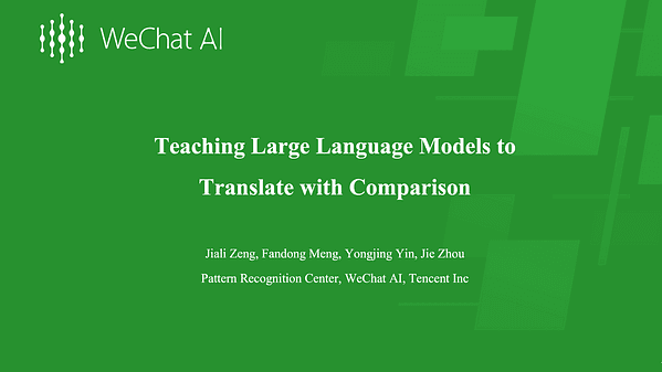 Teaching Large Language Models to Translate with Comparison