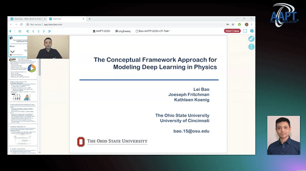 The Conceptual Framework Approach for Modeling Deep Learning in Physics