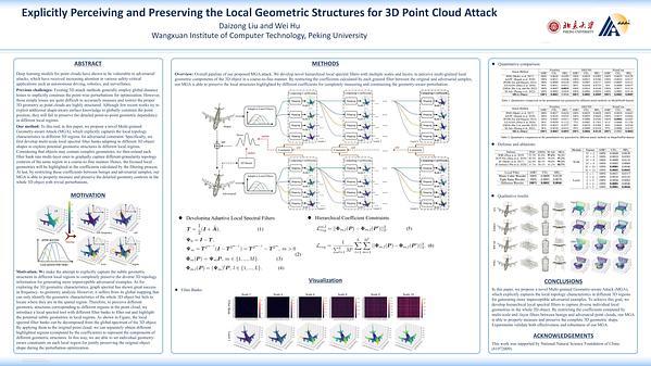 Explicitly Perceiving and Preserving the Local Geometric Structures for 3D Point Cloud Attack