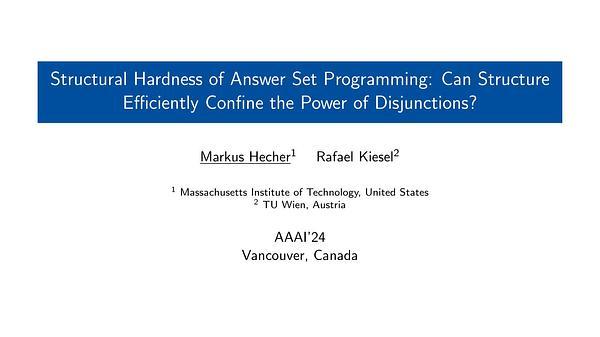 On the Structural Hardness of Answer Set Programming: Can Structure Efficiently Confine the Power of Disjunctions?