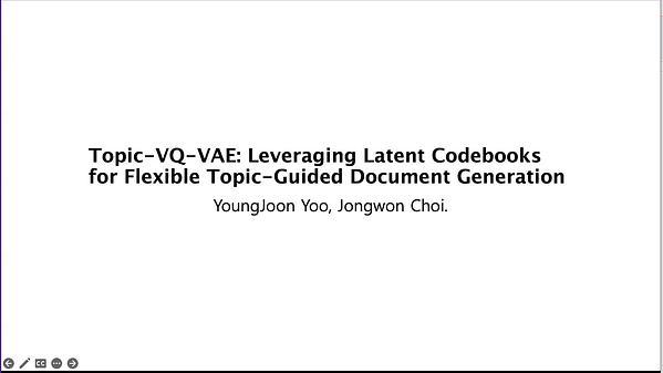 Topic-VQ-VAE: Leveraging Latent Codebooks for Flexible Topic-Guided Document Generation