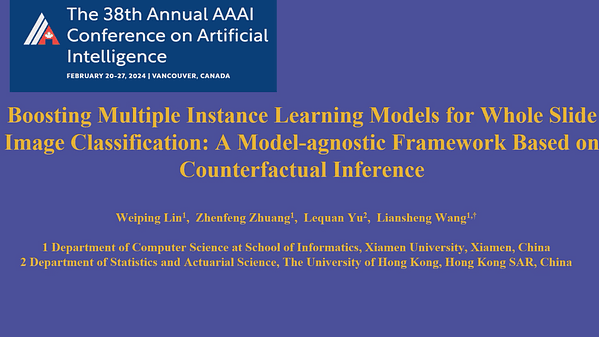 Boosting Multiple Instance Learning Models for Whole Slide Image Classification: A Model-Agnostic Framework Based on Counterfactual Inference | VIDEO