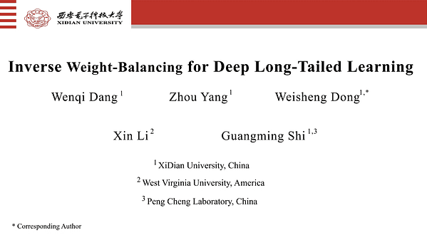 Inverse Weight-Balancing for Deep Long-Tailed Learning