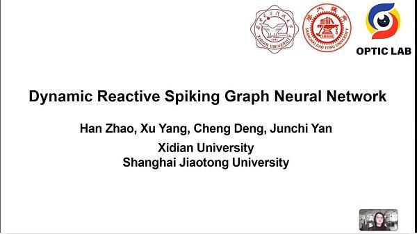 Dynamic Reactive Spiking Graph Neural Network