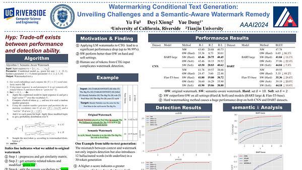 Watermarking Conditional Text Generation for AI Detection: Unveiling Challenges and a Semantic-Aware Watermark Remedy