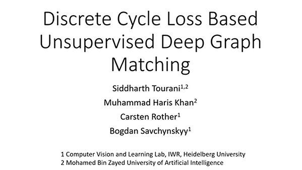 Discrete Cycle-Consistency Based Unsupervised Deep Graph Matching