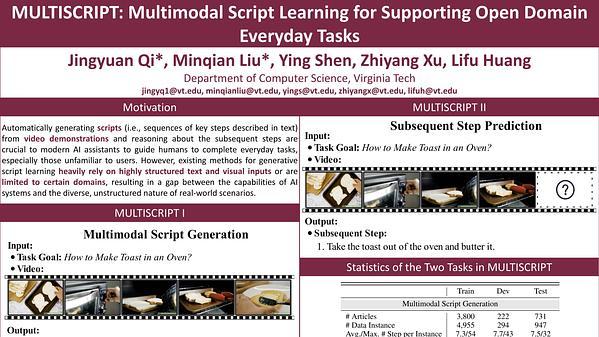 MULTISCRIPT: Multimodal Script Learning for Supporting Open Domain Everyday Tasks