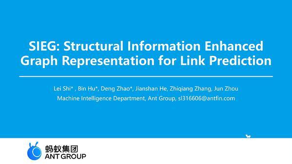 Structural Information Enhanced Graph Representation for Link Prediction