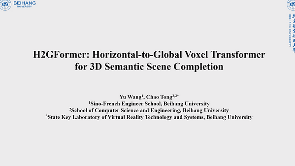 H2GFormer: Horizontal-to-Global Voxel Transformer for 3D Semantic Scene Completion