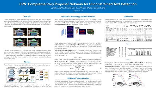 CPN: Complementary Proposal Network for Unconstrained Text Detection