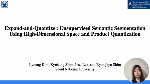 Expand-and-Quantize: Unsupervised Semantic Segmentation Using High-Dimensional Space and Product Quantization