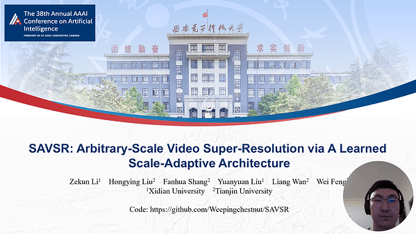 SAVSR: Arbitrary-Scale Video Super-resolution via a Learned Scale-Adaptive Network