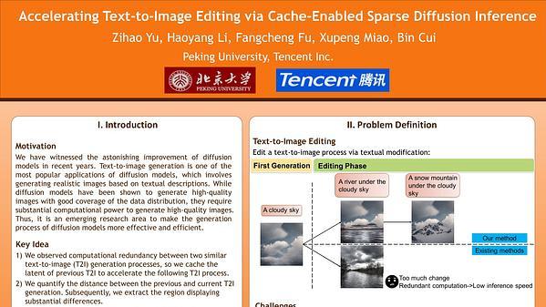 Accelerating Text-to-Image Editing via Cache-Enabled Sparse Diffusion Inference