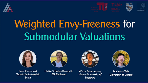 Weighted Envy-Freeness for Submodular Valuations | VIDEO