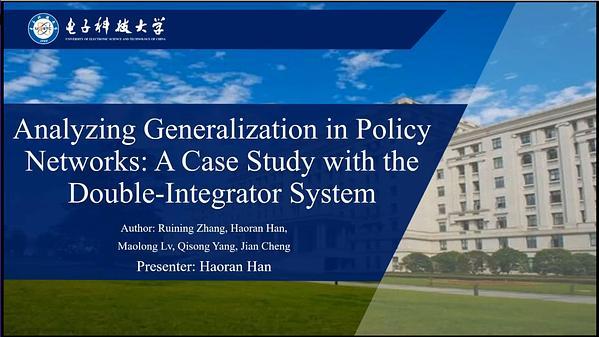 Analyzing Generalization in Policy Networks: A Case Study with the Double-Integrator System | VIDEO