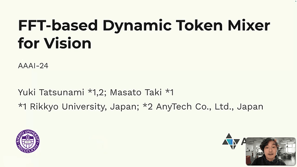 FFT-Based Dynamic Token Mixer for Vision