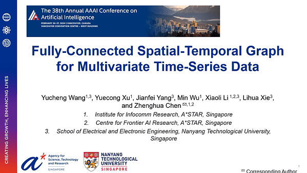 Fully-Connected Spatial-Temporal Graph for Multivariate Time-Series Data