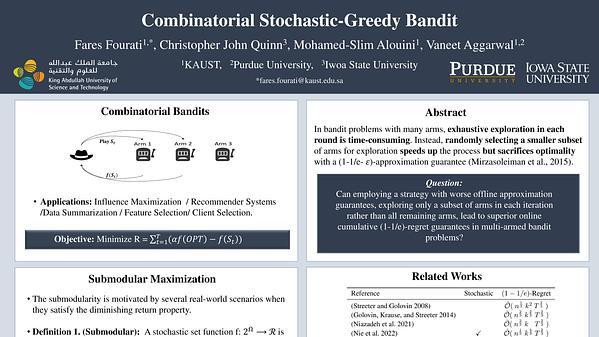 Combinatorial Stochastic-Greedy Bandit