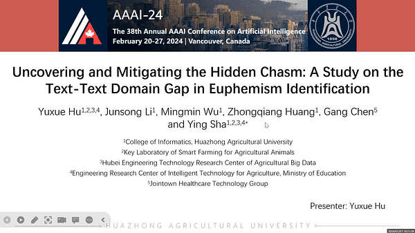 Uncovering and Mitigating the Hidden Chasm: A Study on the Text-Text Domain Gap in Euphemism Identification | VIDEO