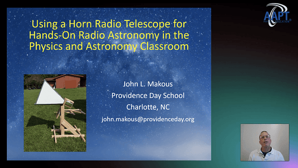 Hands-on Radio Astronomy in the Classroom Using a Horn Telescope