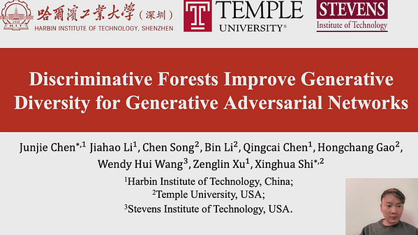 Discriminative Forests Improve Generative Diversity for Generative Adversarial Networks | VIDEO