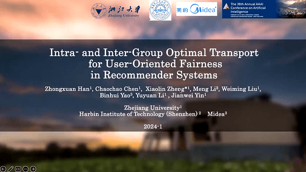 Intra- and Inter-group Optimal Transport for User-Oriented Fairness in Recommender Systems