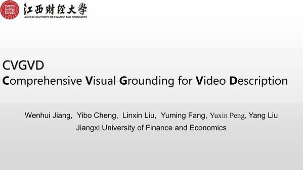 Comprehensive Visual Grounding for Video Description