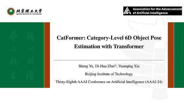 CatFormer: Category-Level 6D Object Pose Estimation with Transformer