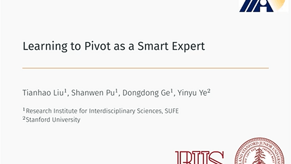 Learning to Pivot as a Smart Expert | VIDEO