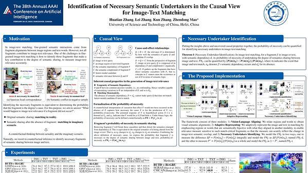 Identification of Necessary Semantic Undertakers in the Causal View for Image-Text Matching