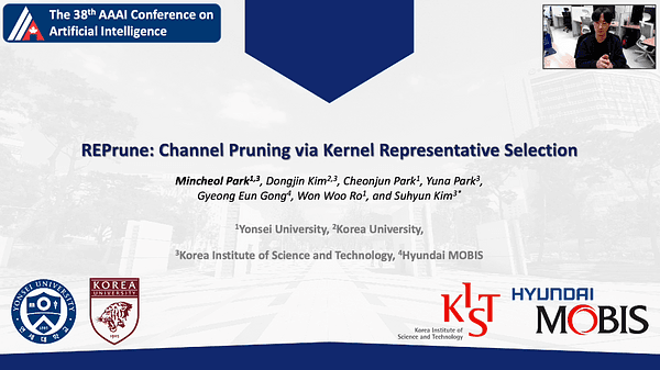 REPrune: Channel Pruning via Kernel Representative Selection | VIDEO