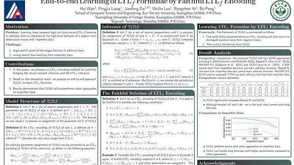 End-to-End Learning of LTLf Formulae by Faithful LTLf Encoding