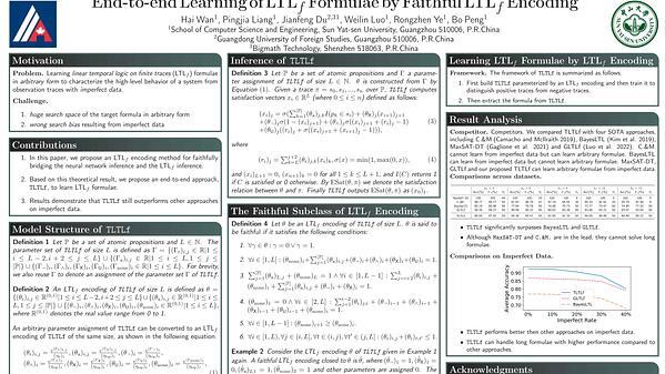 End-to-End Learning of LTLf Formulae by Faithful LTLf Encoding