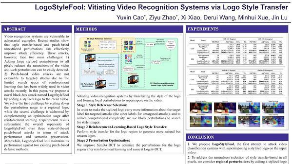 LogoStyleFool: Vitiating Video Recognition Systems via Logo Style Transfer